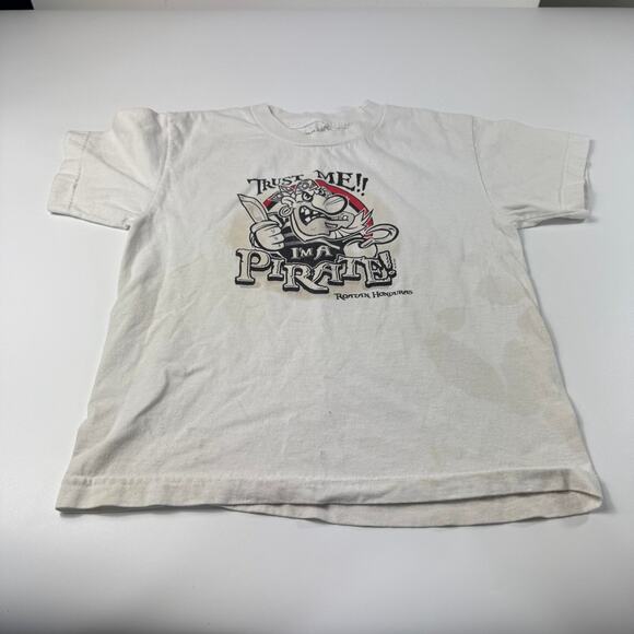 2011 Del Sol Color Change Youth Small Roatan Honduras Pirate T Shirt White - Picture 1 of 12